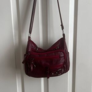 Elegant Burgundy Shoulder Bag